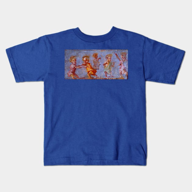 Pygmies fighting Kids T-Shirt by Mosaicblues